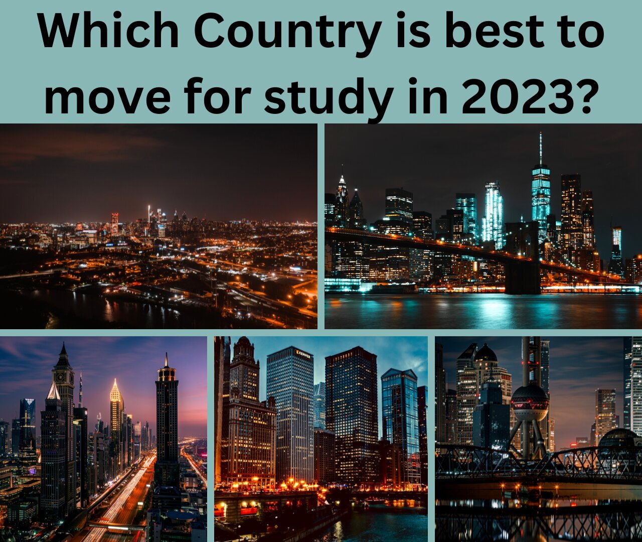 Which Country is best to move for study in 2023